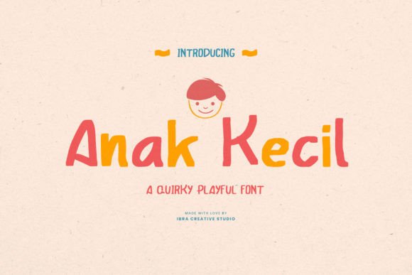 Anak Kecil: The Whimsical Typeface for Playful Brand Identity