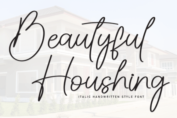 Beautyful Houshing Font: A Handwritten Typeface for Modern Editorial Design