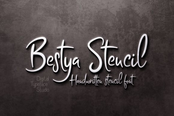 Bestya Stencil: The Handwritten Typeface for Authentic Branding