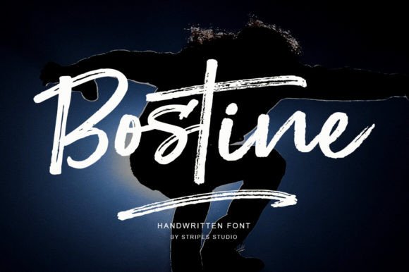 Bostine: A Hand-Brushed Script Typeface for Editorial Projects