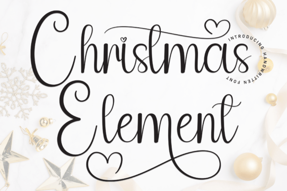 Christmas Element: The Handwritten Typeface for Festive Branding