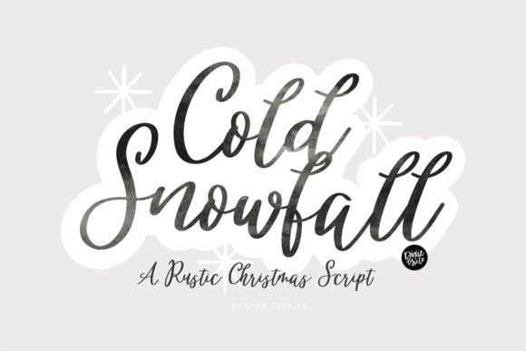 Cold Snowfall: A Vintage Script Typeface for Winter Campaigns