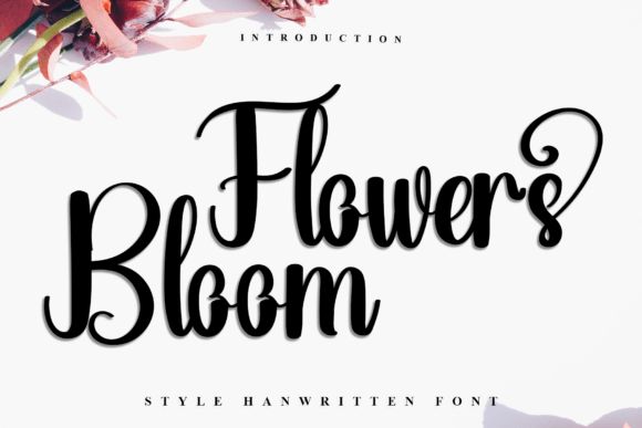 Flowers Bloom: A Festive Typeface for Editorial Design