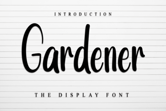 Gardener: The Handwritten Typeface That Elevates Your Craft Shop