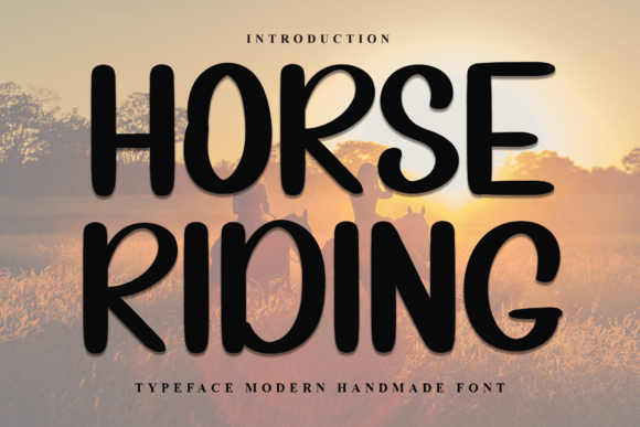 Horse Riding Typeface: A Festive Digital Typeface for Web Design