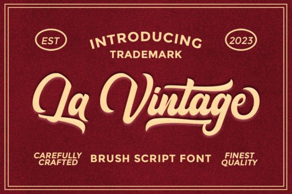 La Vintage: A Modern Script Typeface for Elegant Web Design