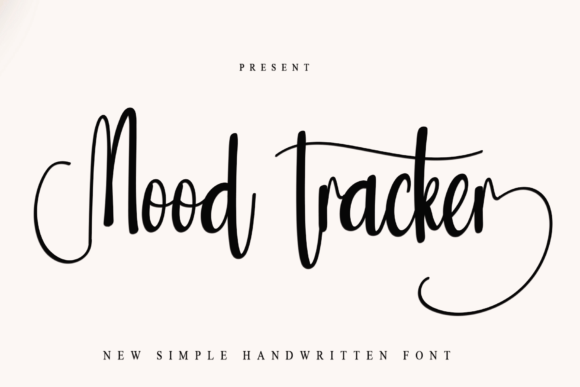 Mood Tracker: The Handwritten Typeface That Elevates Editorial Design