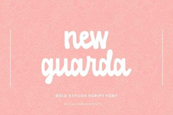 New Guarda: The Bold Script Typeface for Scroll-Stopping Campaigns