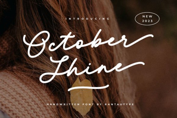 October Shine: The Perfect Script Font for Handmade Labels and Prints