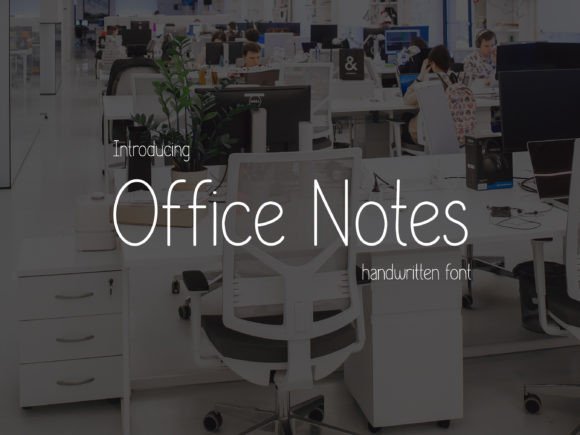Office Notes: A Handwritten Typeface for Modern Editorial Design