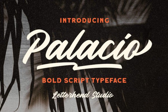 Palacio: A Bold Script Font for Standout Branding Projects