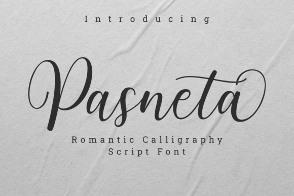 Pasneta: A Graceful Script Typeface for Editorial Design