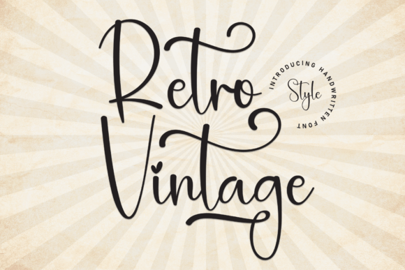 Retro Vintage: A Handwritten Typeface That Brings Warmth to Labels and Packaging