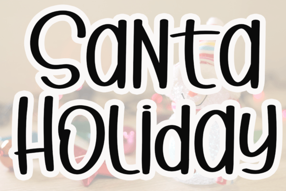 Santa Holiday: A Handwritten Typeface for Modern Brand Identity