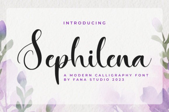Sephilena: The Elegant Script Font for Handmade Creators