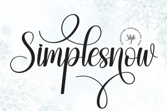 Simplesnow: A Handwritten Typeface for Warm Editorial Design