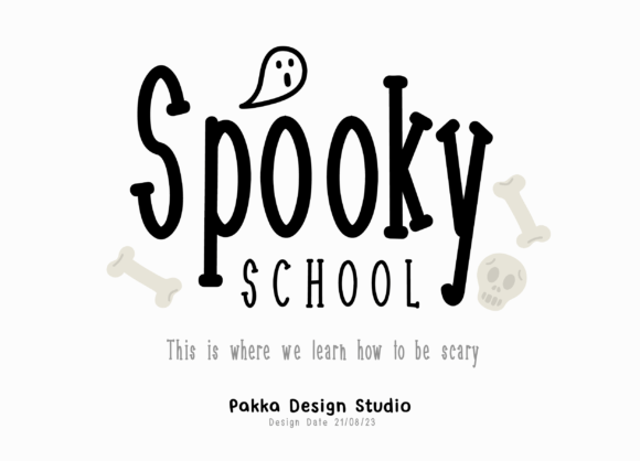 Spooky School: The Playful Typeface for Editorial Design